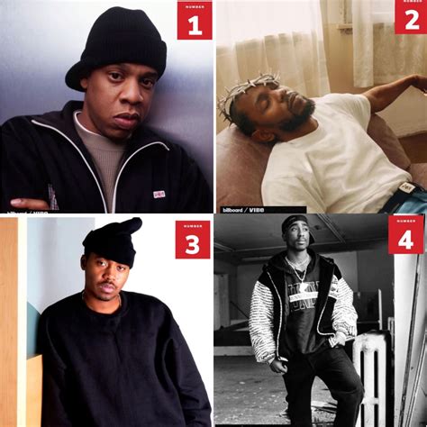 Billboard and Vibe's 50 Greatest Rappers of All Time .